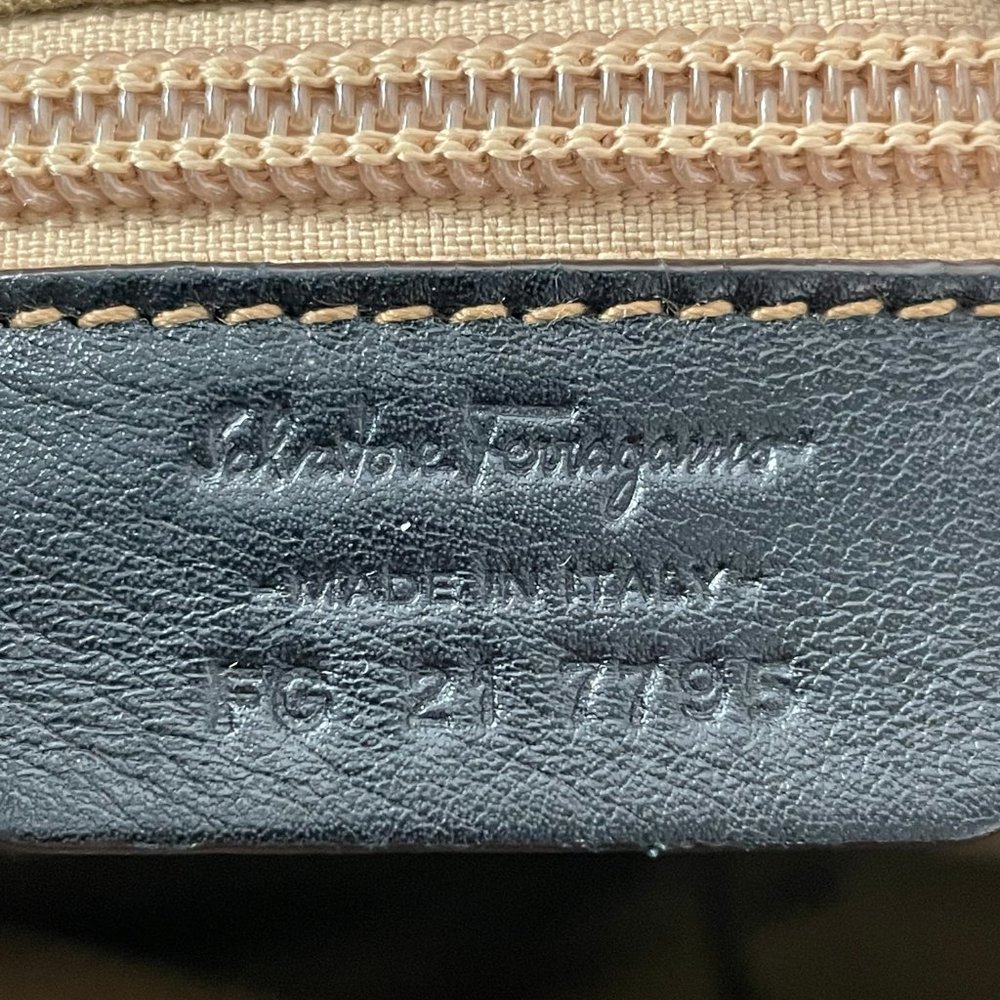 Salvatore Ferragamo Black Leather Handbag - Picture 10 of 16